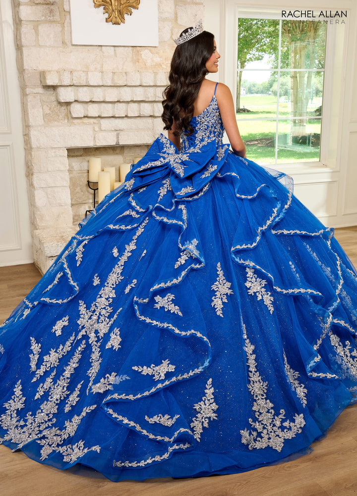 Applique Long Sleeve Quinceanera Dress by Rachel Allan RQ1137