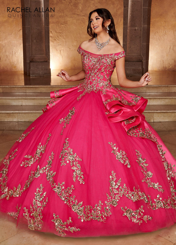 Applique Off Shoulder Quinceanera Dress by Rachel Allan RQ2162