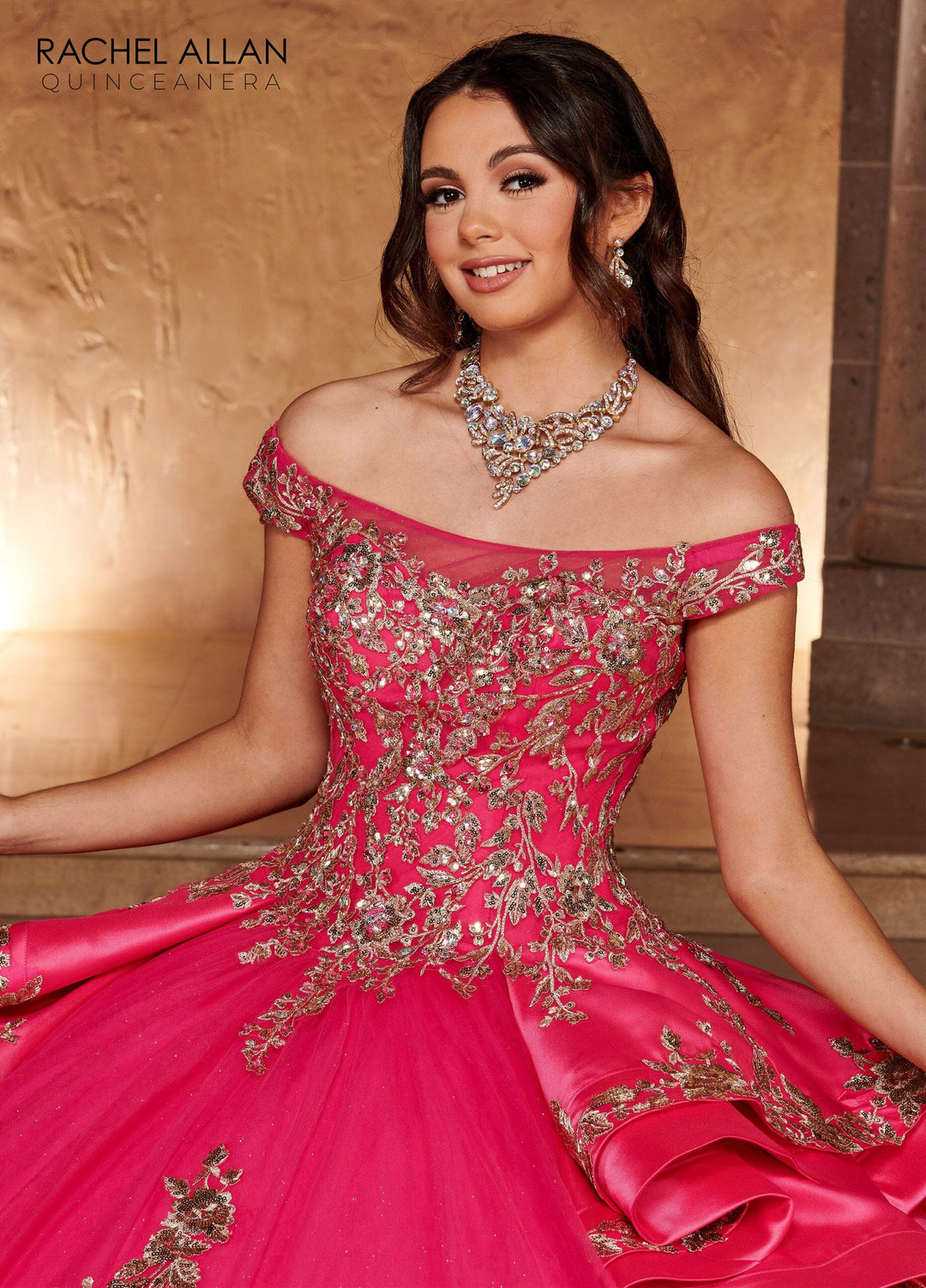 Applique Off Shoulder Quinceanera Dress by Rachel Allan RQ2162