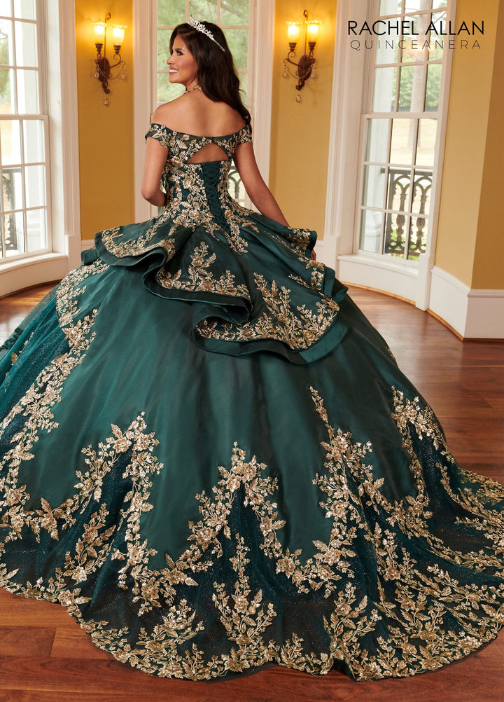 Applique Off Shoulder Quinceanera Dress by Rachel Allan RQ2162