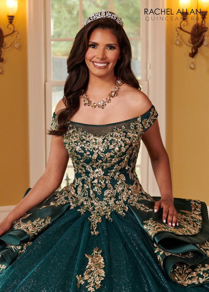 Applique Off Shoulder Quinceanera Dress by Rachel Allan RQ2162