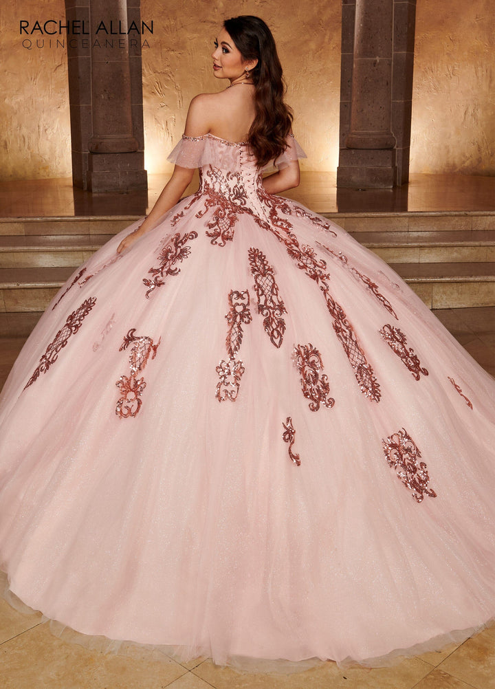 Applique Off Shoulder Quinceanera Dress by Rachel Allan RQ2166