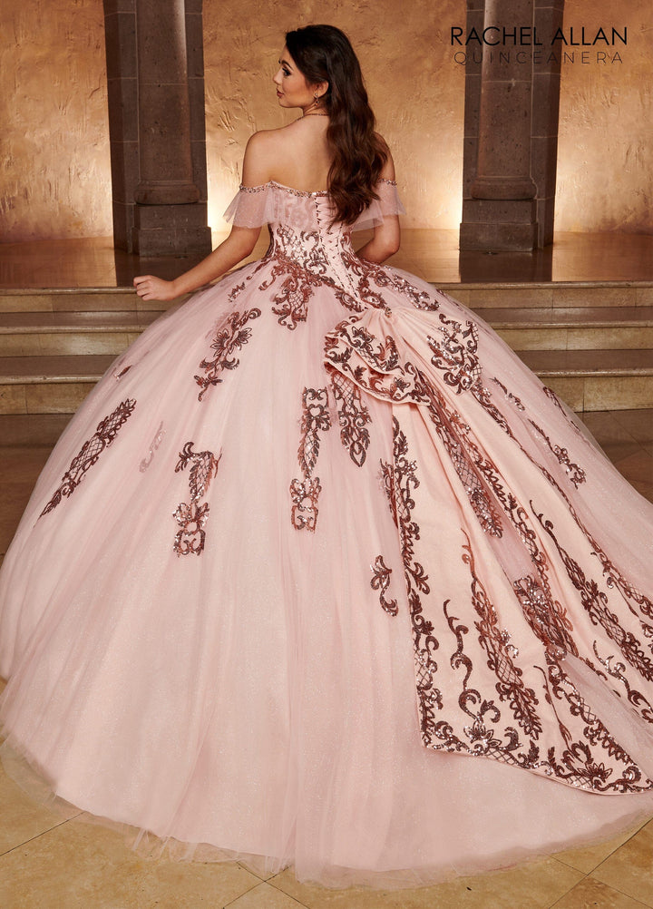 Applique Off Shoulder Quinceanera Dress by Rachel Allan RQ2166