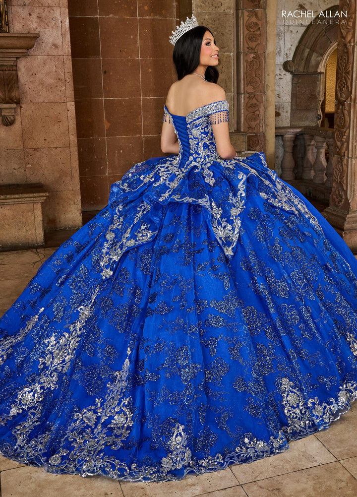 Applique Puff Sleeve Quinceanera Dress by Rachel Allan RQ3128