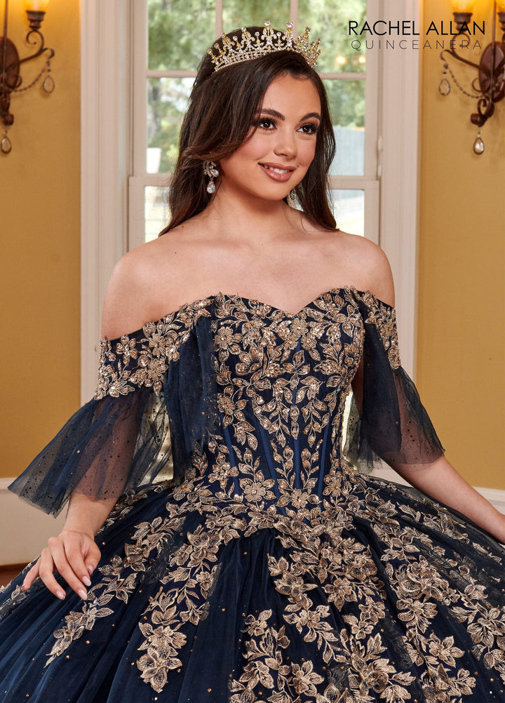 Applique Sweetheart Quinceanera Dress by Rachel Allan RQ1115