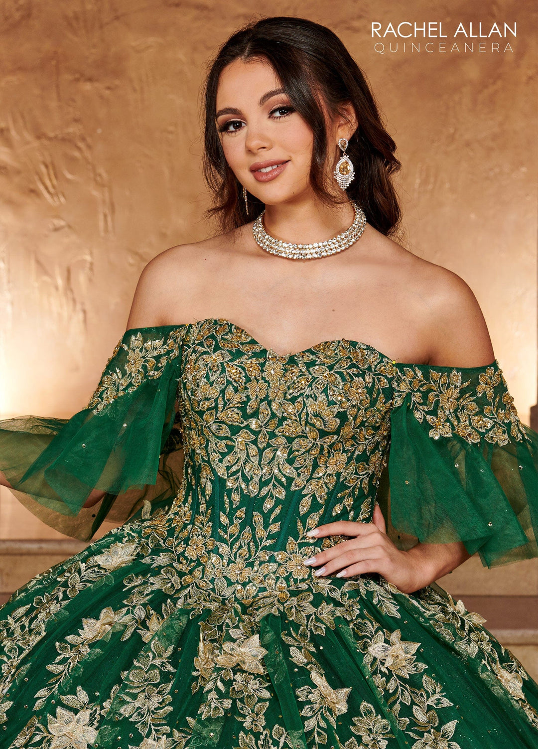 Applique Sweetheart Quinceanera Dress by Rachel Allan RQ1115