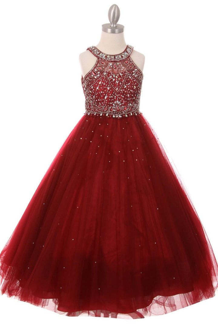 Beaded Sleeveless Ball Gown by Cinderella Couture 5027