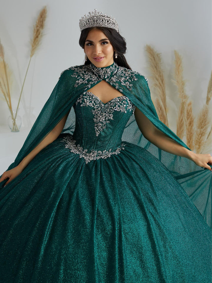 Cape Quinceanera Dress by House of Wu 26001