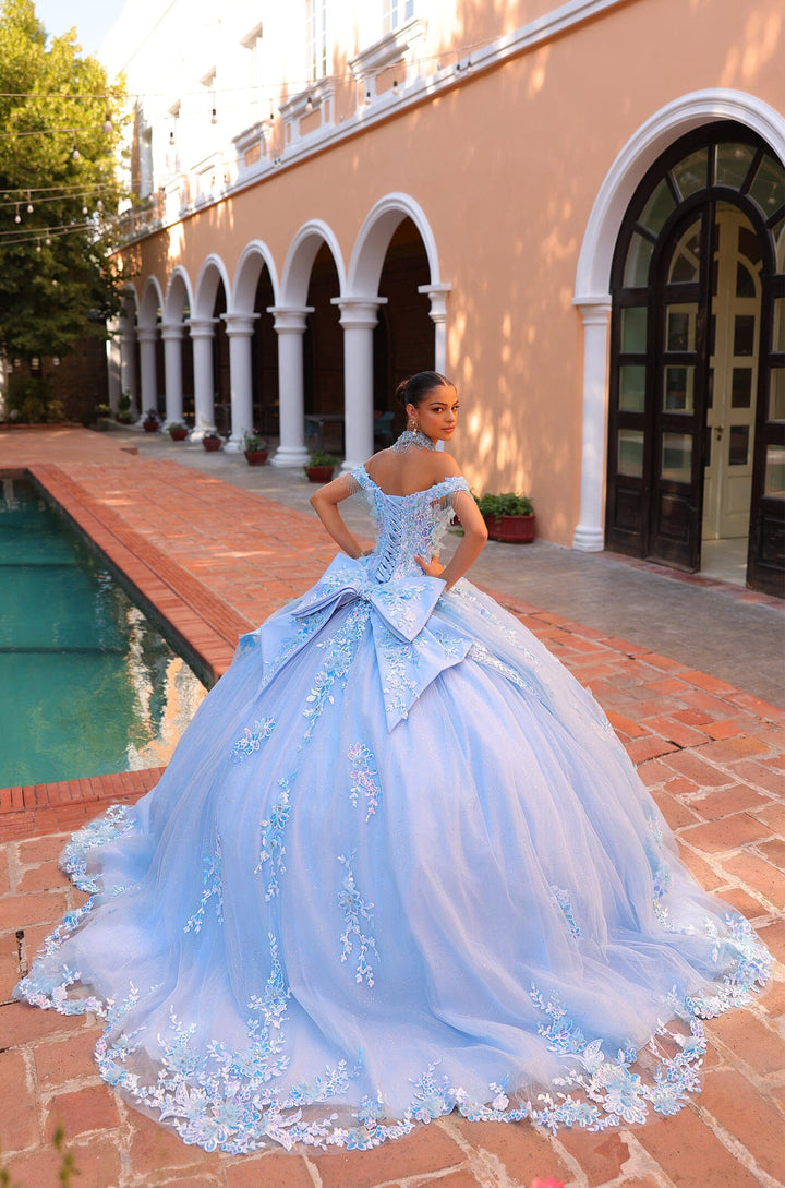 Embellished Off Shoulder Quinceanera Dress by Amarra 54305