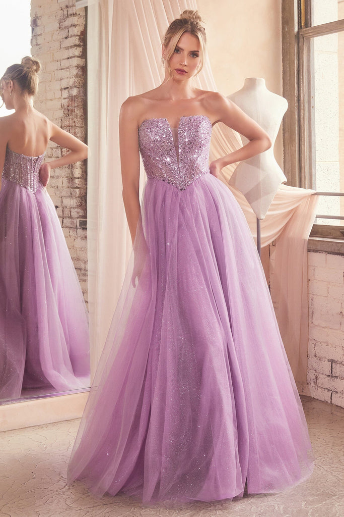 Dusty lavender prom clearance dress