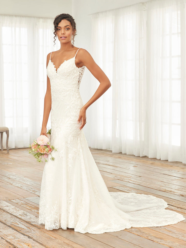 Fitted Lace Sleeveless Bridal Gown by Adrianna Papell 31246 ABC