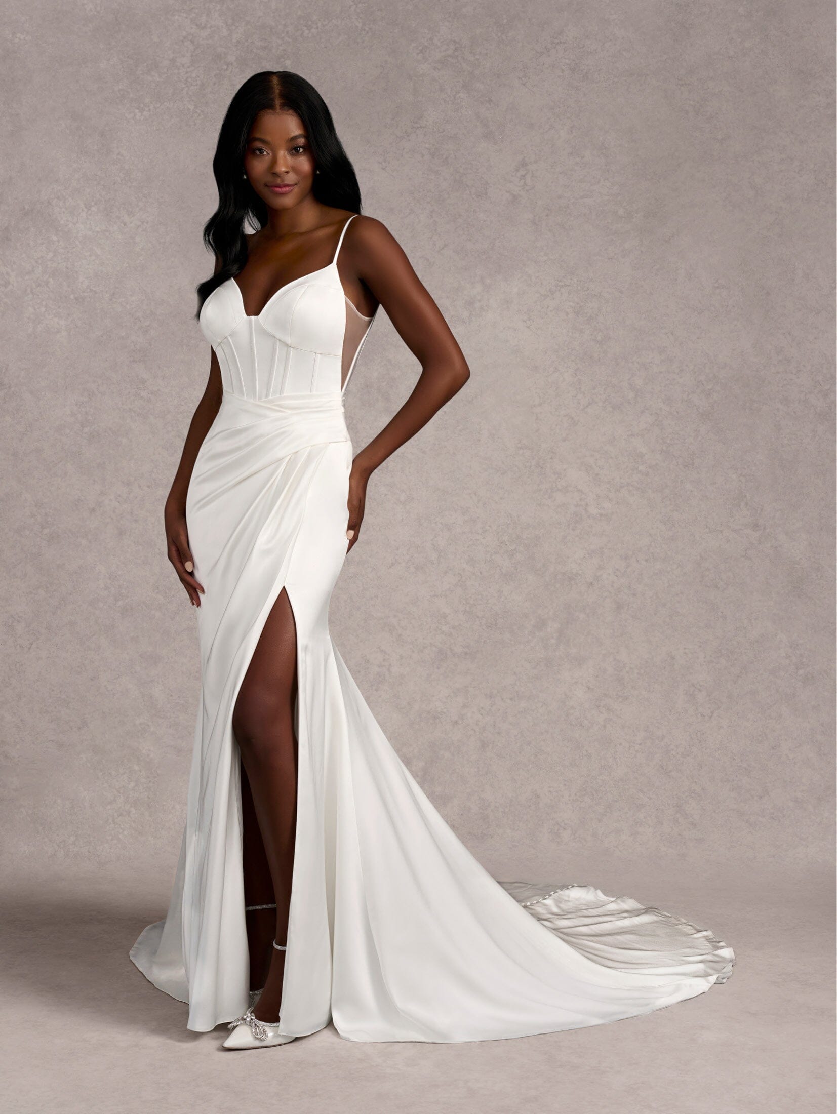 Adrianna papell white gown hotsell