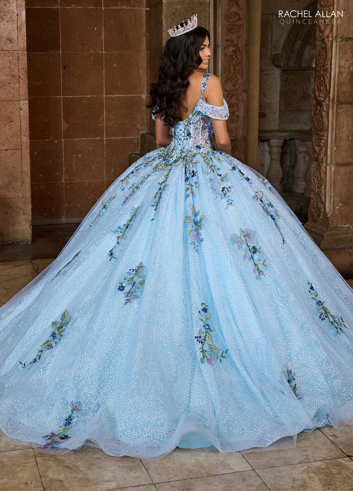 Floral Embroidered Quinceanera Dress by Rachel Allan RQ2185