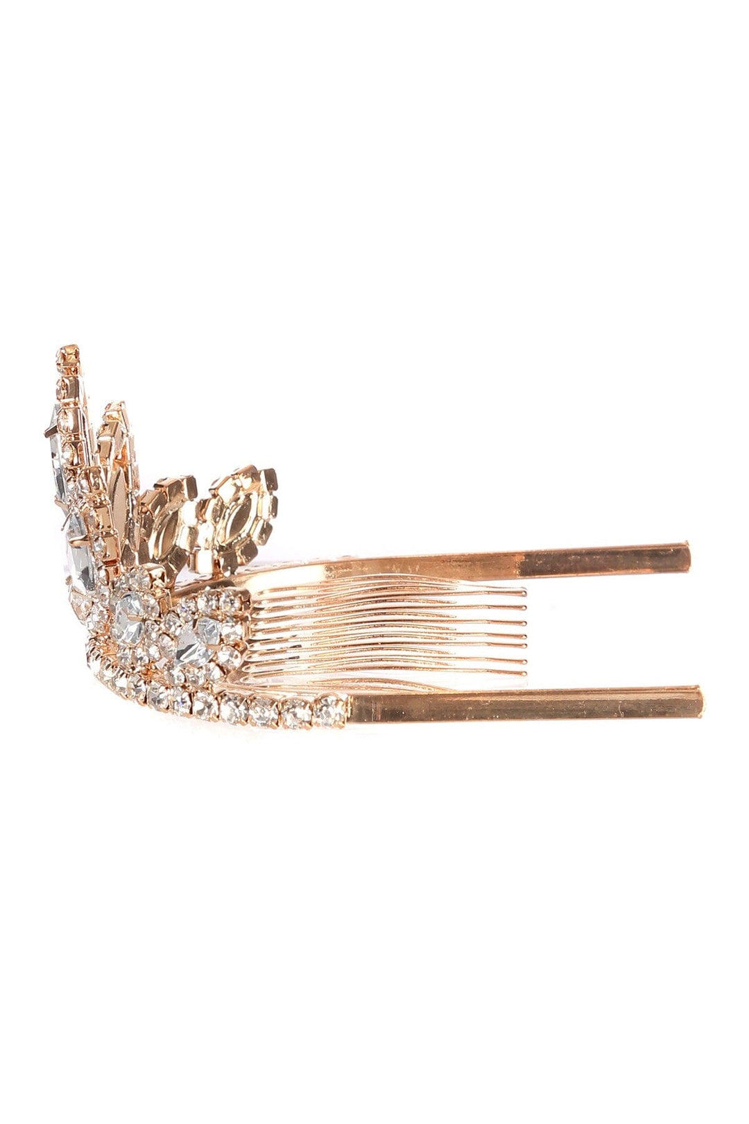 Girls Stone Mini Silver Tiara with Comb