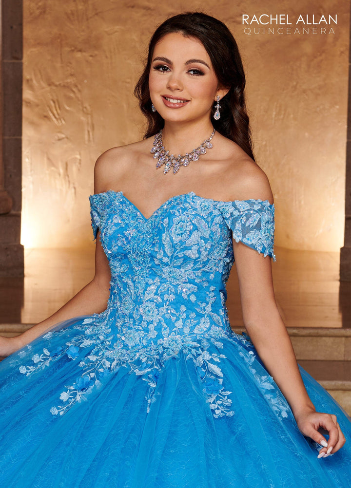 Lace Sweetheart Quinceanera Dress by Rachel Allan RQ1112