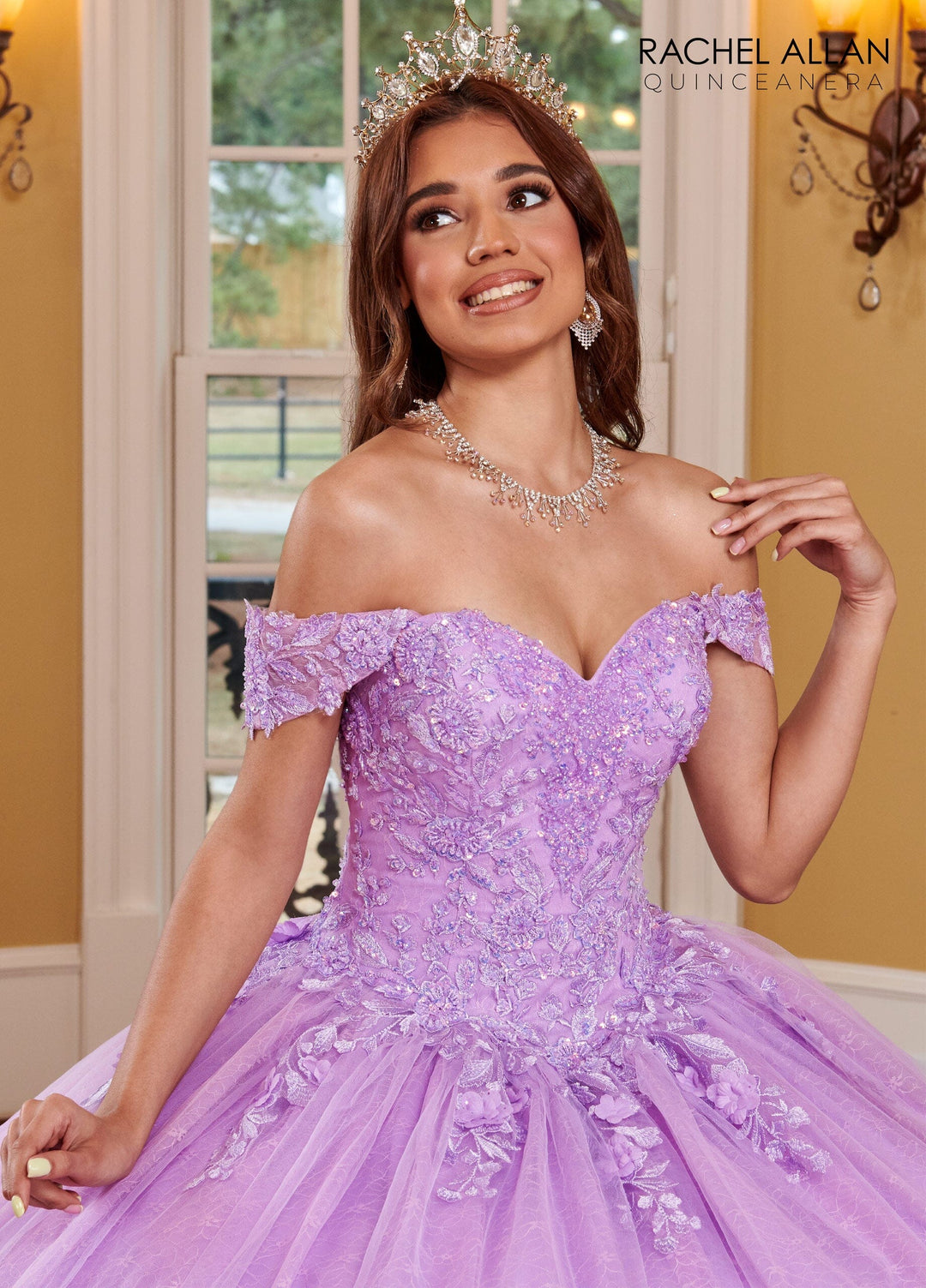 Lace Sweetheart Quinceanera Dress by Rachel Allan RQ1112