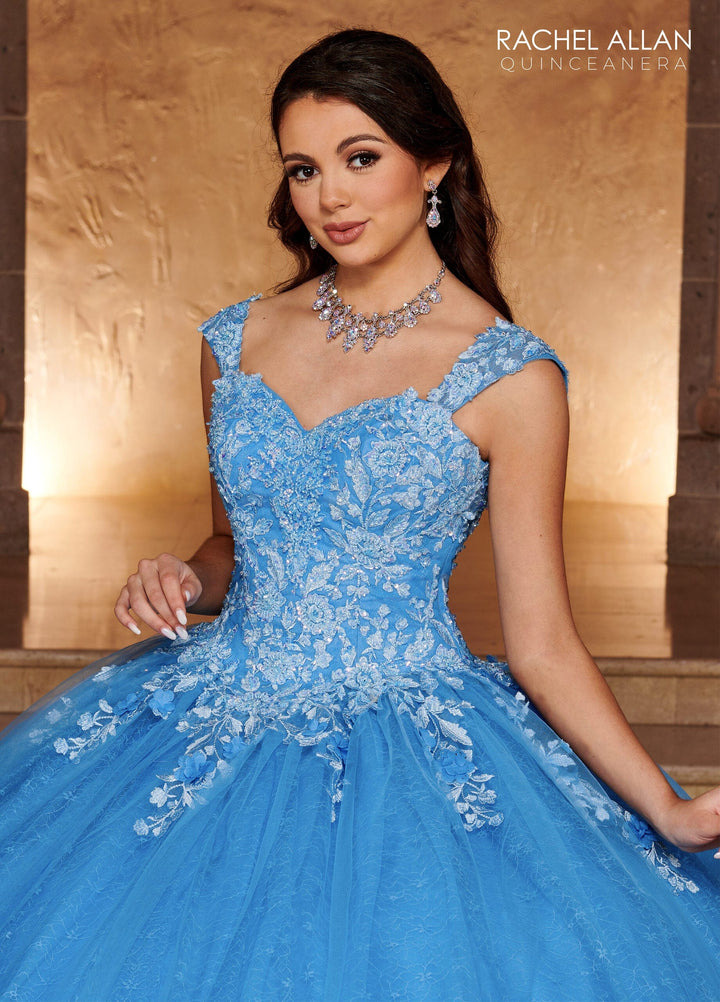 Lace Sweetheart Quinceanera Dress by Rachel Allan RQ1112