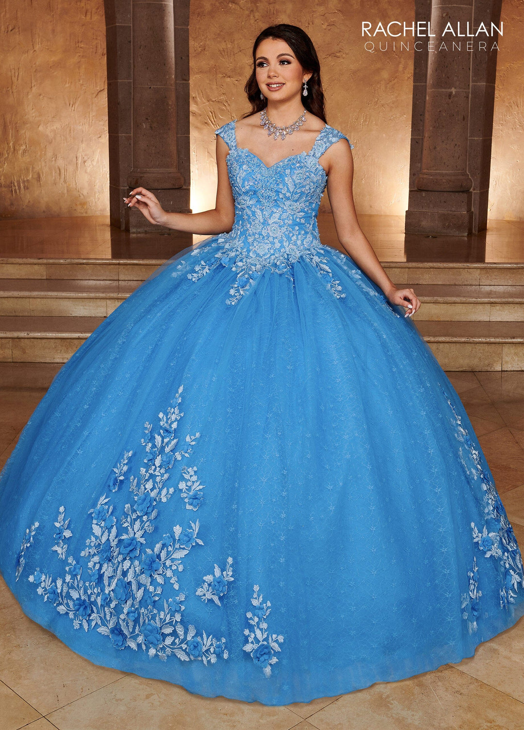 Lace Sweetheart Quinceanera Dress by Rachel Allan RQ1112