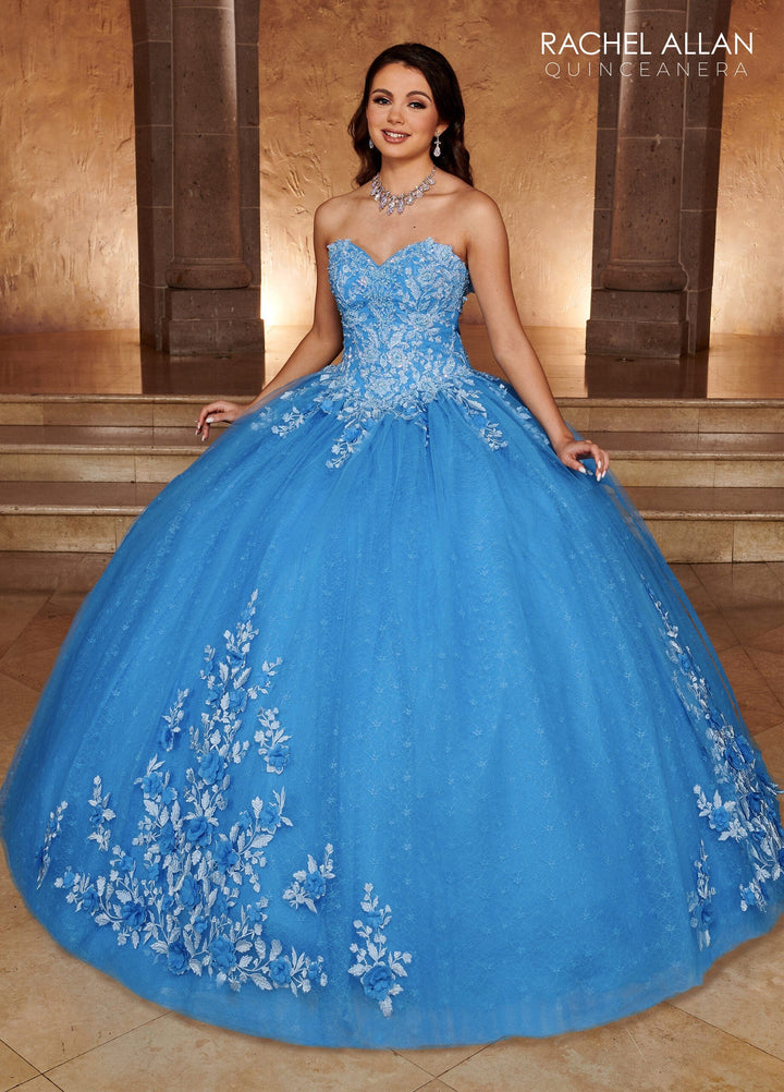 Lace Sweetheart Quinceanera Dress by Rachel Allan RQ1112