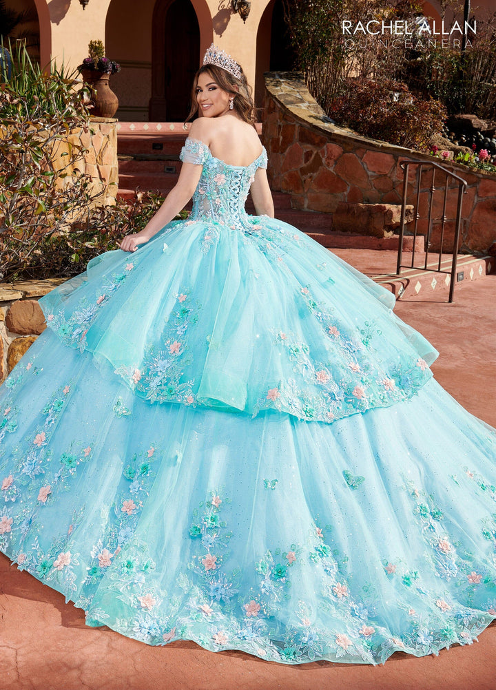 Off Shoulder Corset Quinceanera Dress by Rachel Allan RQ2179