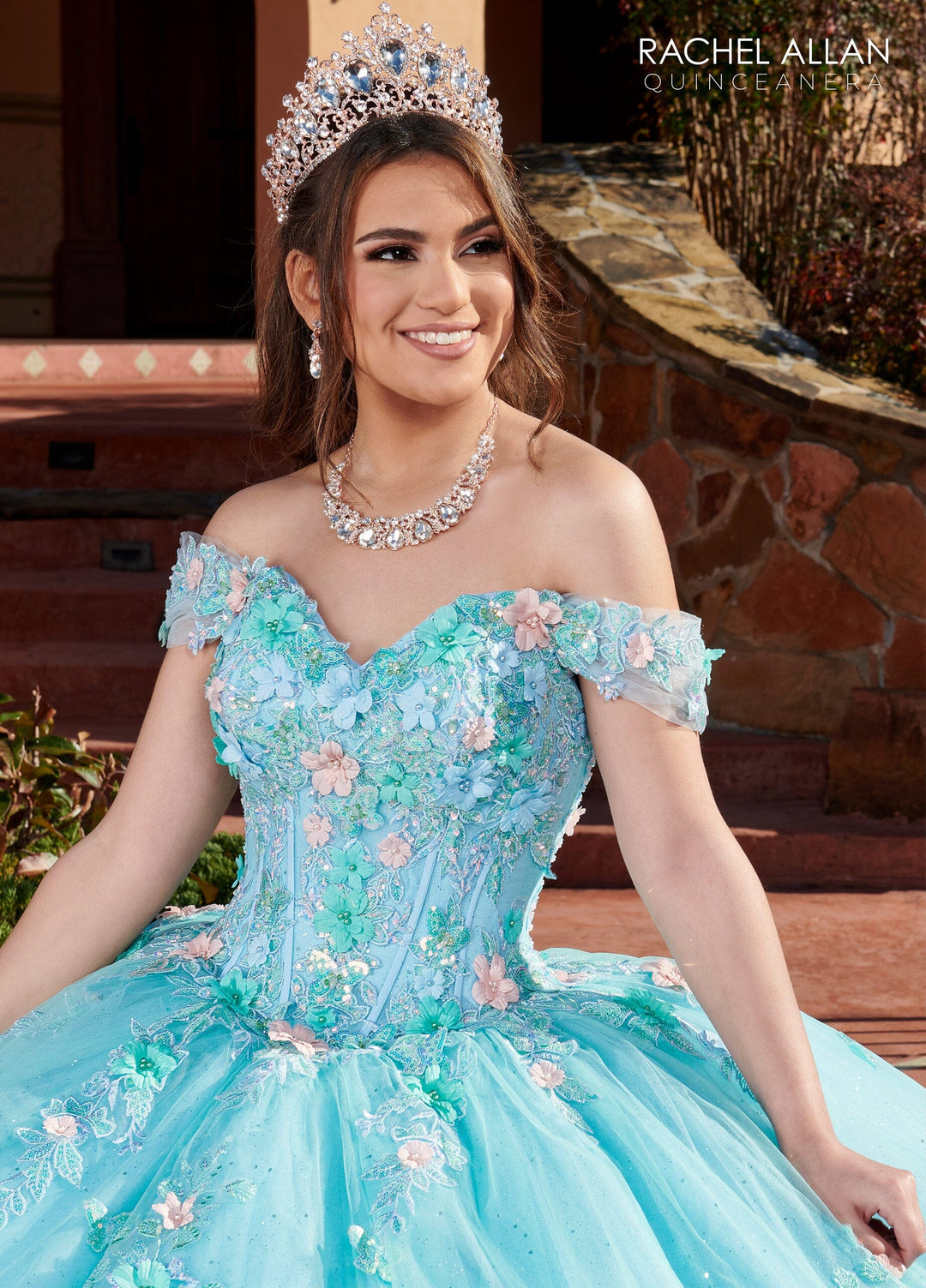 Off Shoulder Corset Quinceanera Dress by Rachel Allan RQ2179