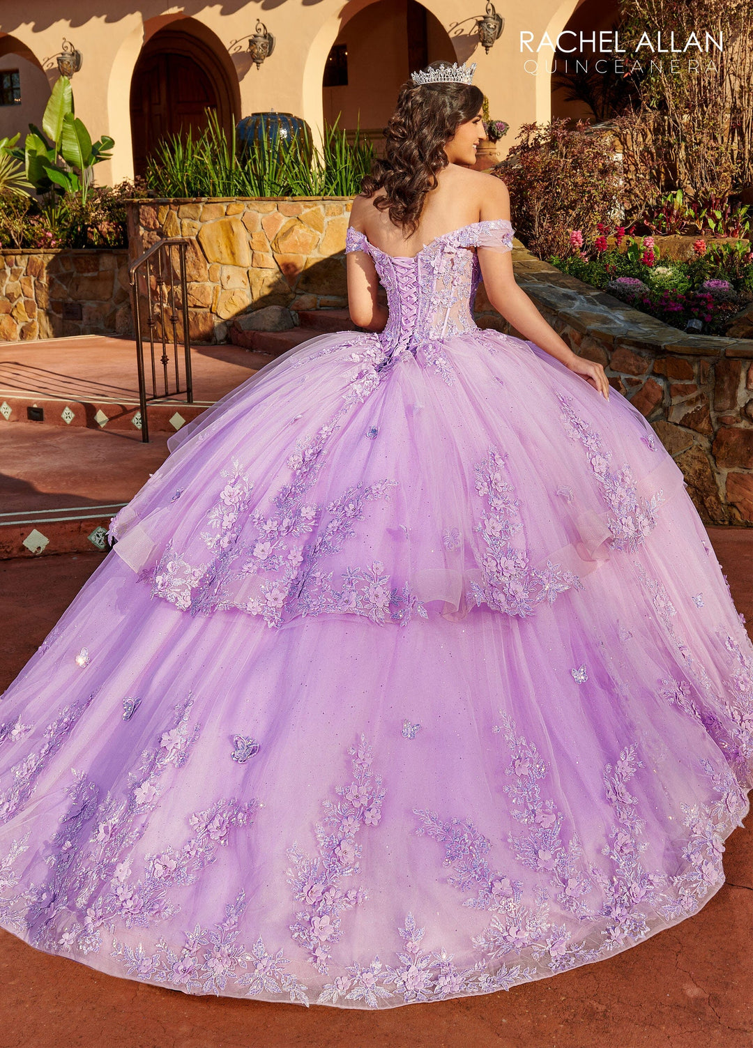 Off Shoulder Corset Quinceanera Dress by Rachel Allan RQ2179