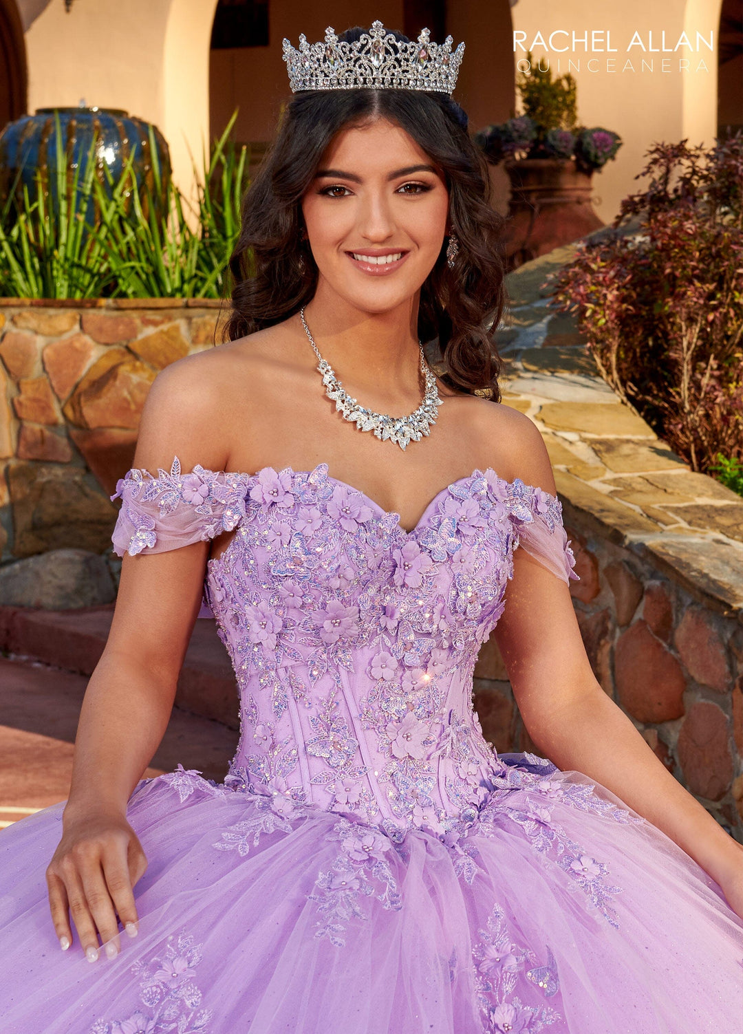 Off Shoulder Corset Quinceanera Dress by Rachel Allan RQ2179