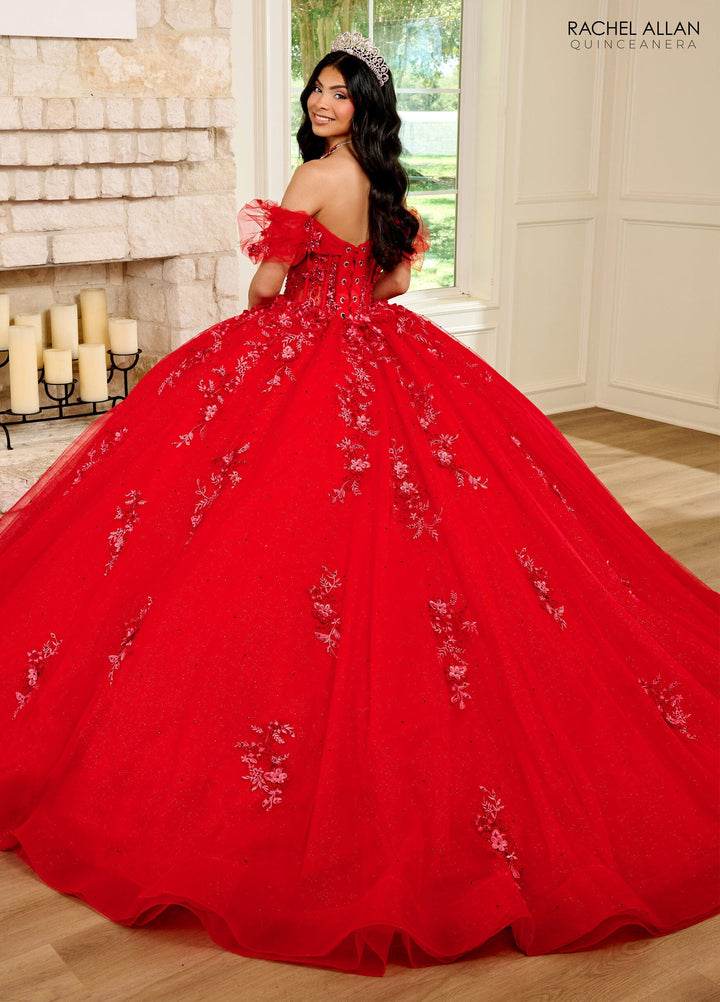 Off Shoulder Corset Quinceanera Dress by Rachel Allan RQ2188