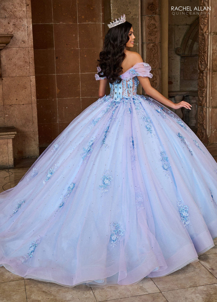 Off Shoulder Corset Quinceanera Dress by Rachel Allan RQ2188