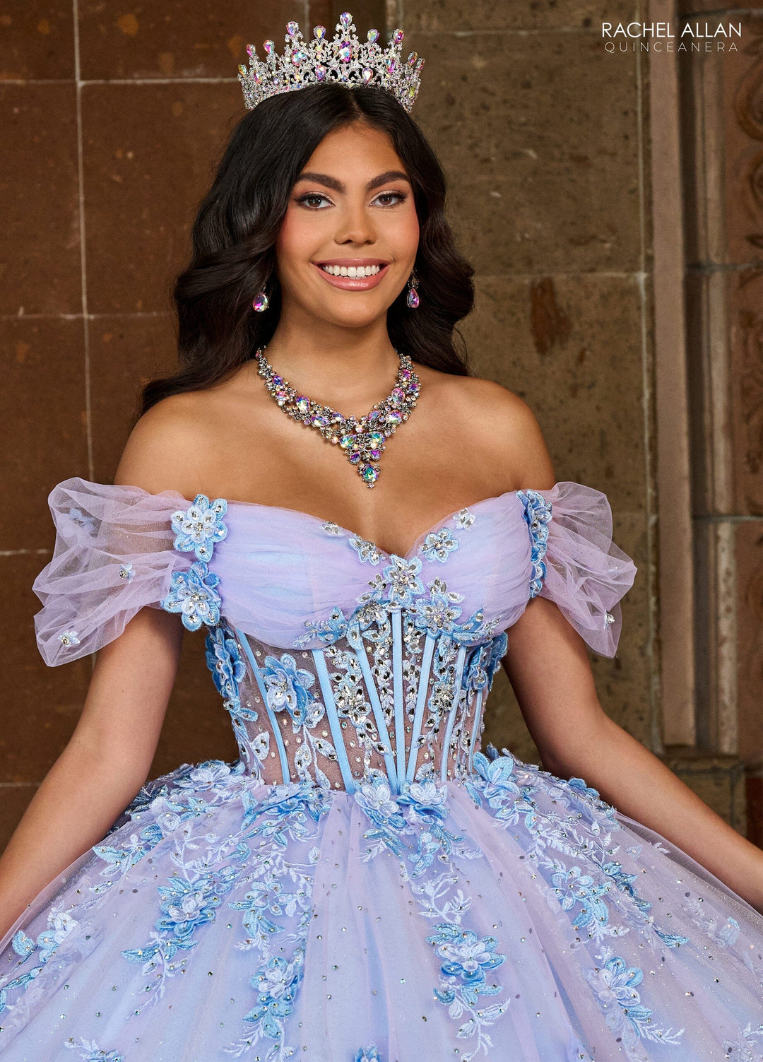 Off Shoulder Corset Quinceanera Dress by Rachel Allan RQ2188