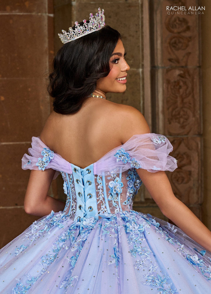 Off Shoulder Corset Quinceanera Dress by Rachel Allan RQ2188