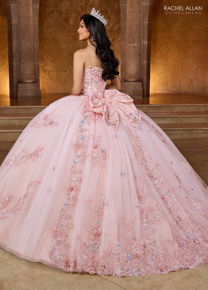 Off Shoulder Feather Quinceanera Dress by Rachel Allan RQ2186