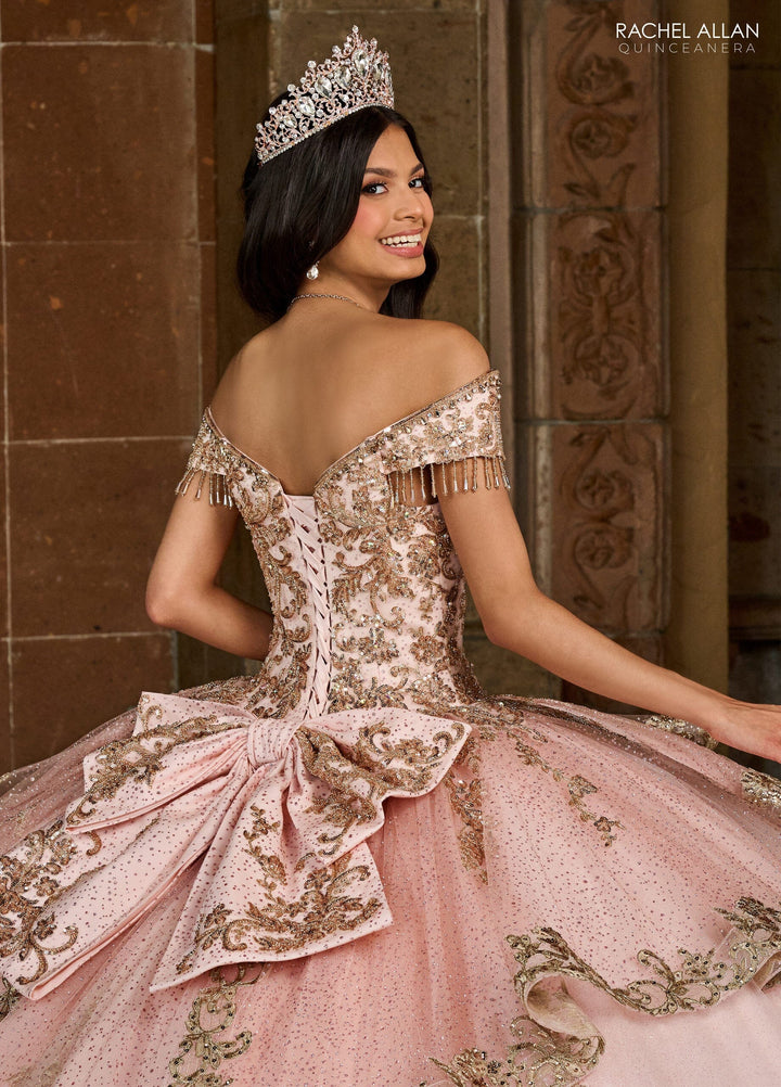 Off Shoulder Fringe Quinceanera Dress by Rachel Allan RQ3129