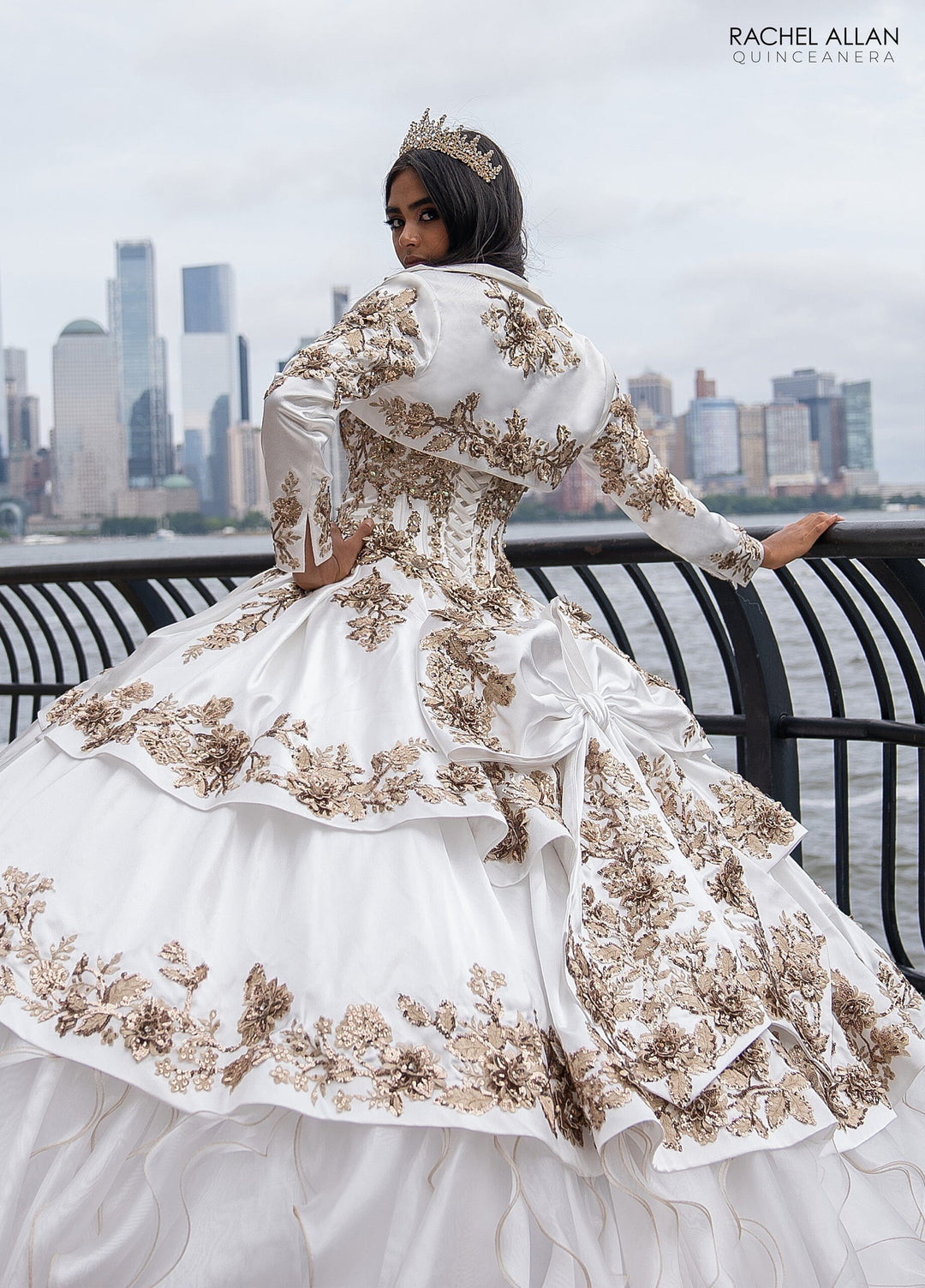 Off Shoulder Ruffled Quinceanera Dress by Rachel Allan RQ5001