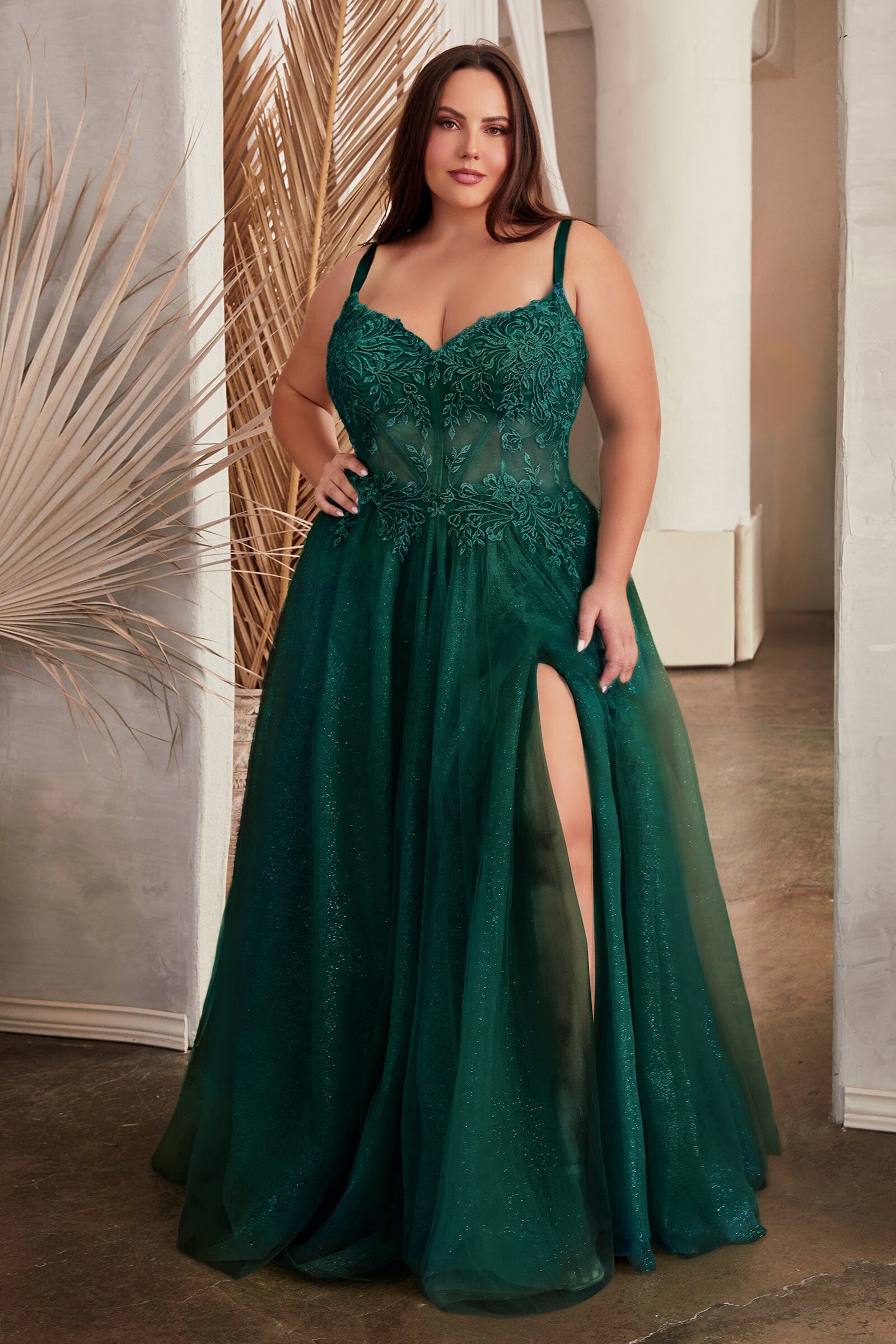 Emerald plus size dress best sale