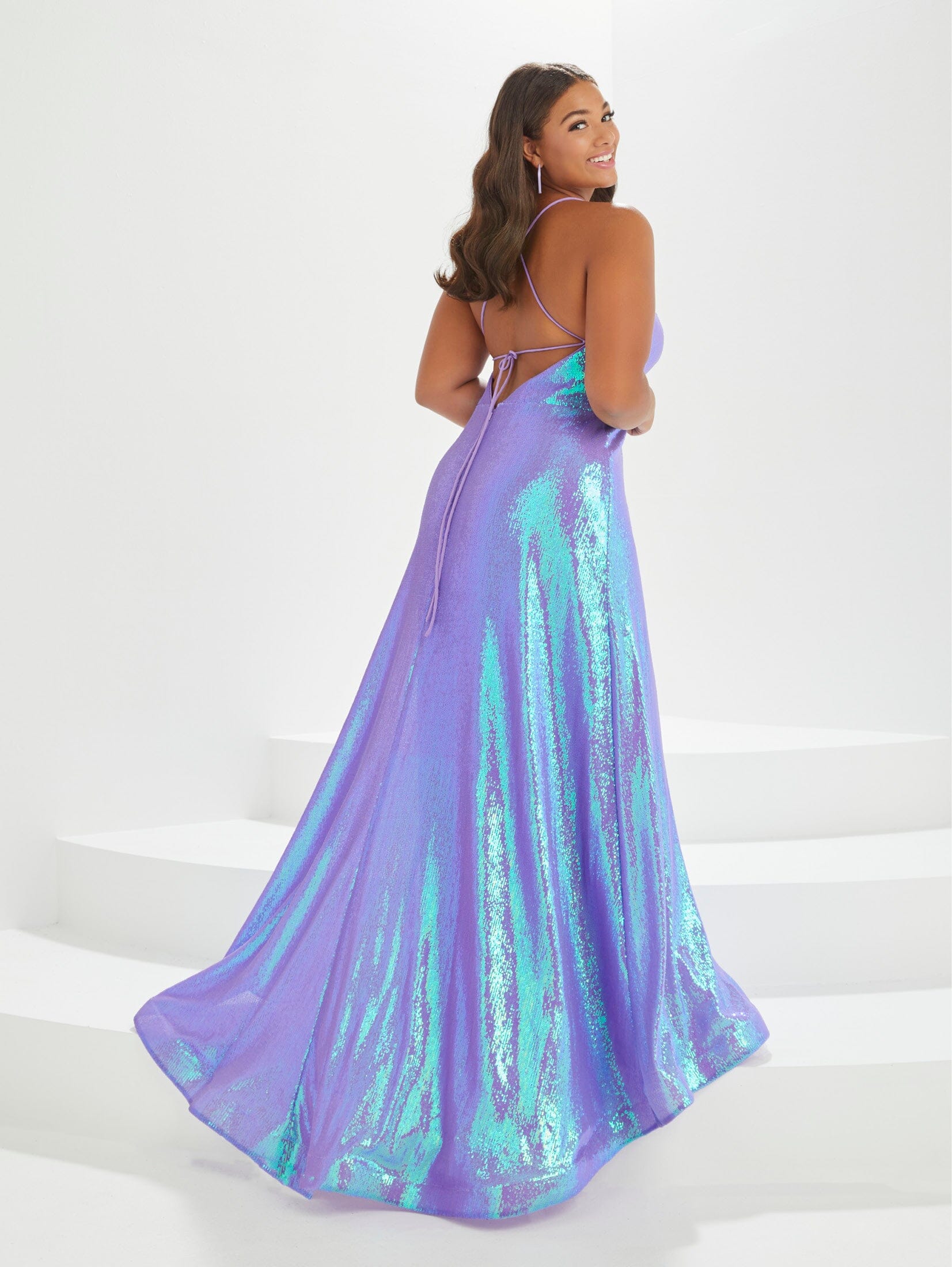 Iridescent ball gown hotsell