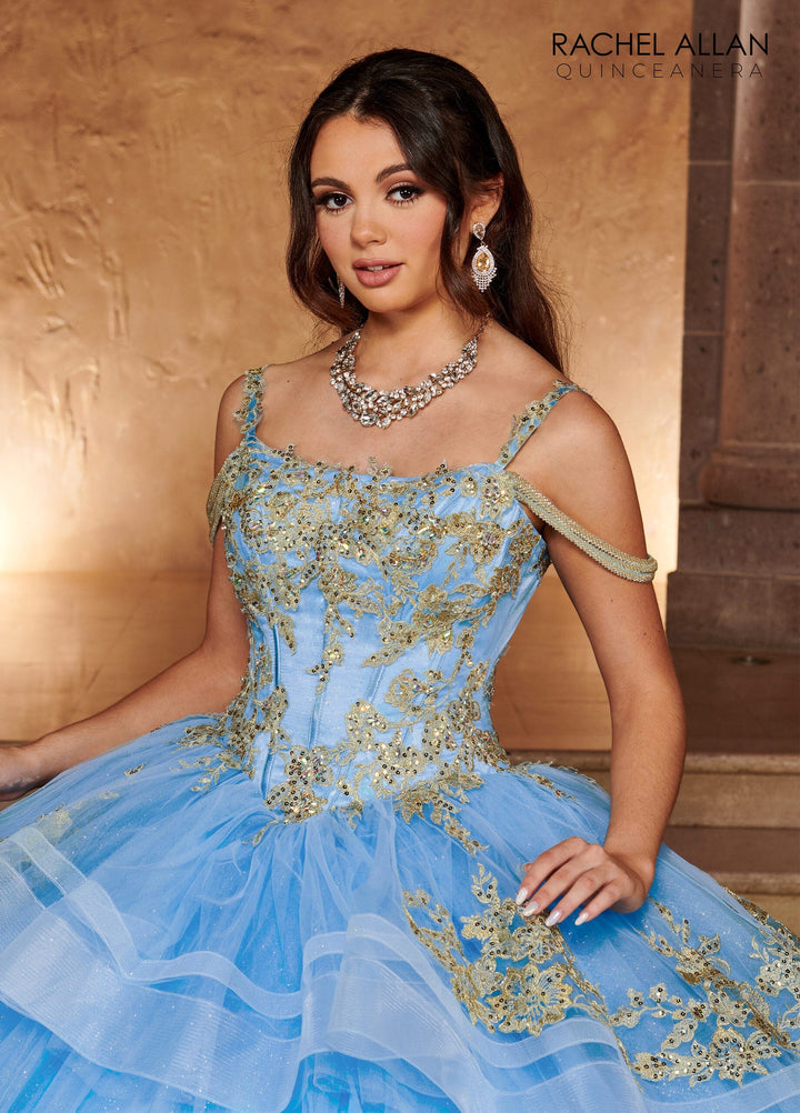 Sleeveless Layered Quinceanera Dress by Rachel Allan RQ2169