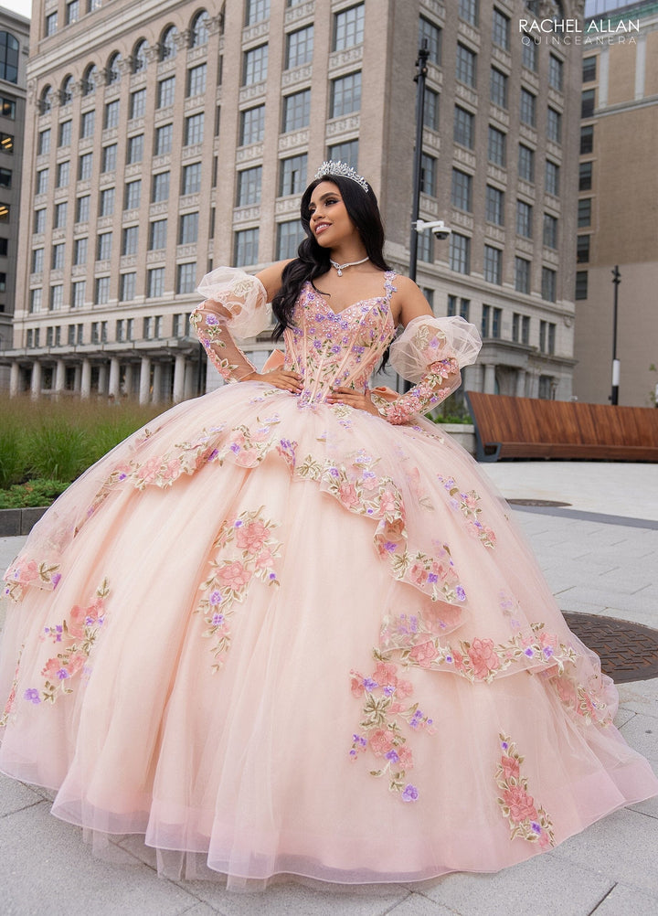 Sleeveless Puff Sleeve Quinceanera Dress by Rachel Allan RQ2182