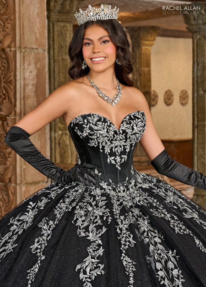 Strapless Ruffled Quinceanera Dress by Rachel Allan RQ2189