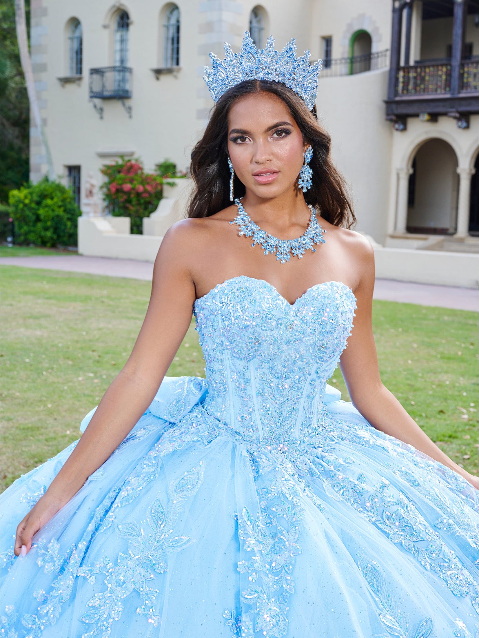 Sweetheart Corset Quinceanera Dress by House of Wu 26072