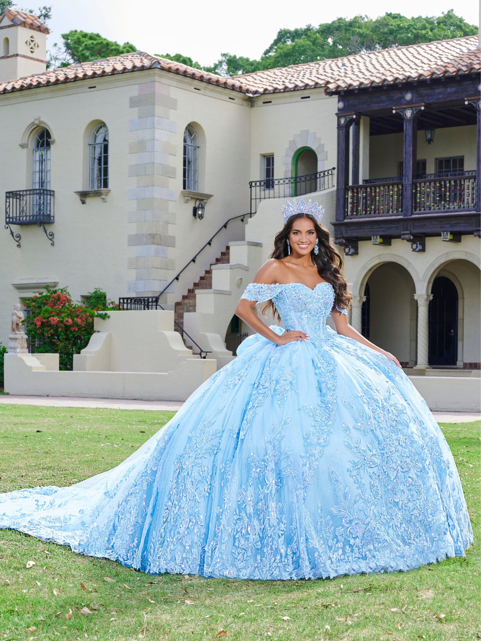 Sweetheart Corset Quinceanera Dress by House of Wu 26072 18 Meadow