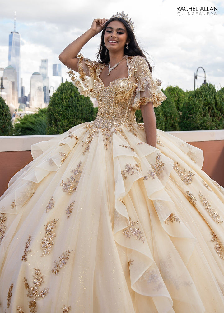 Sweetheart Layered Quinceanera Dress by Rachel Allan RQ1138