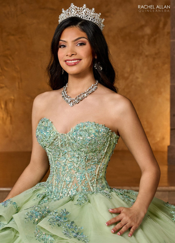 Sweetheart Layered Quinceanera Dress by Rachel Allan RQ1138