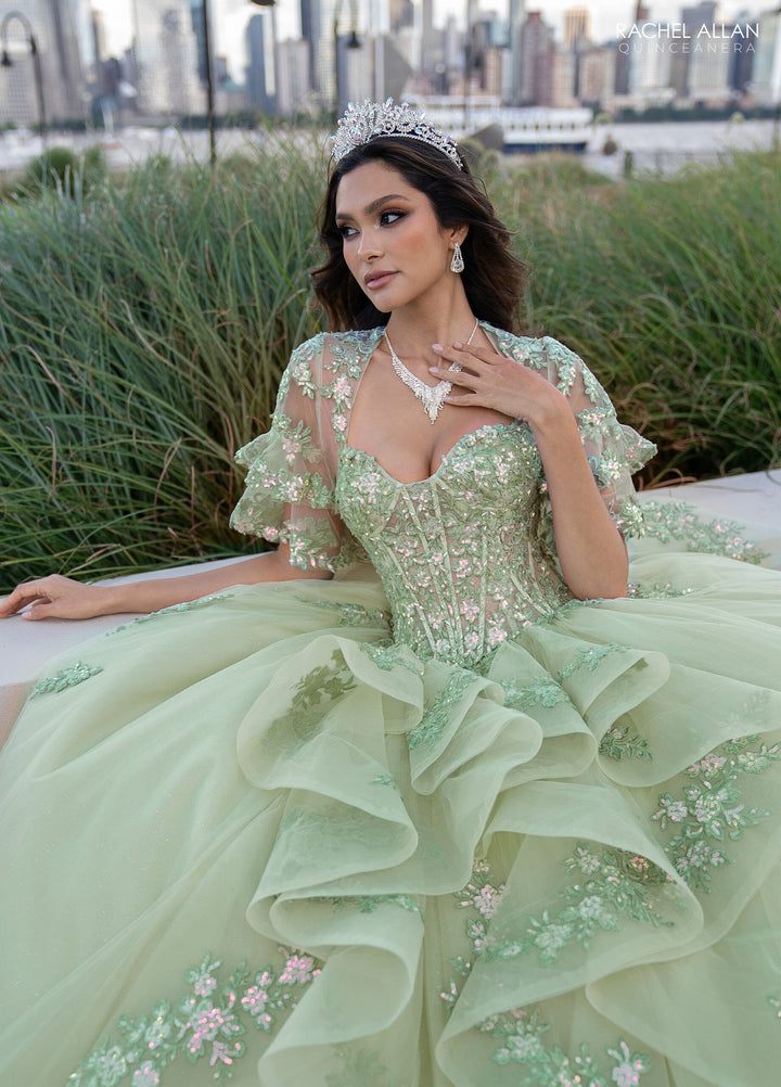 Sweetheart Layered Quinceanera Dress by Rachel Allan RQ1138