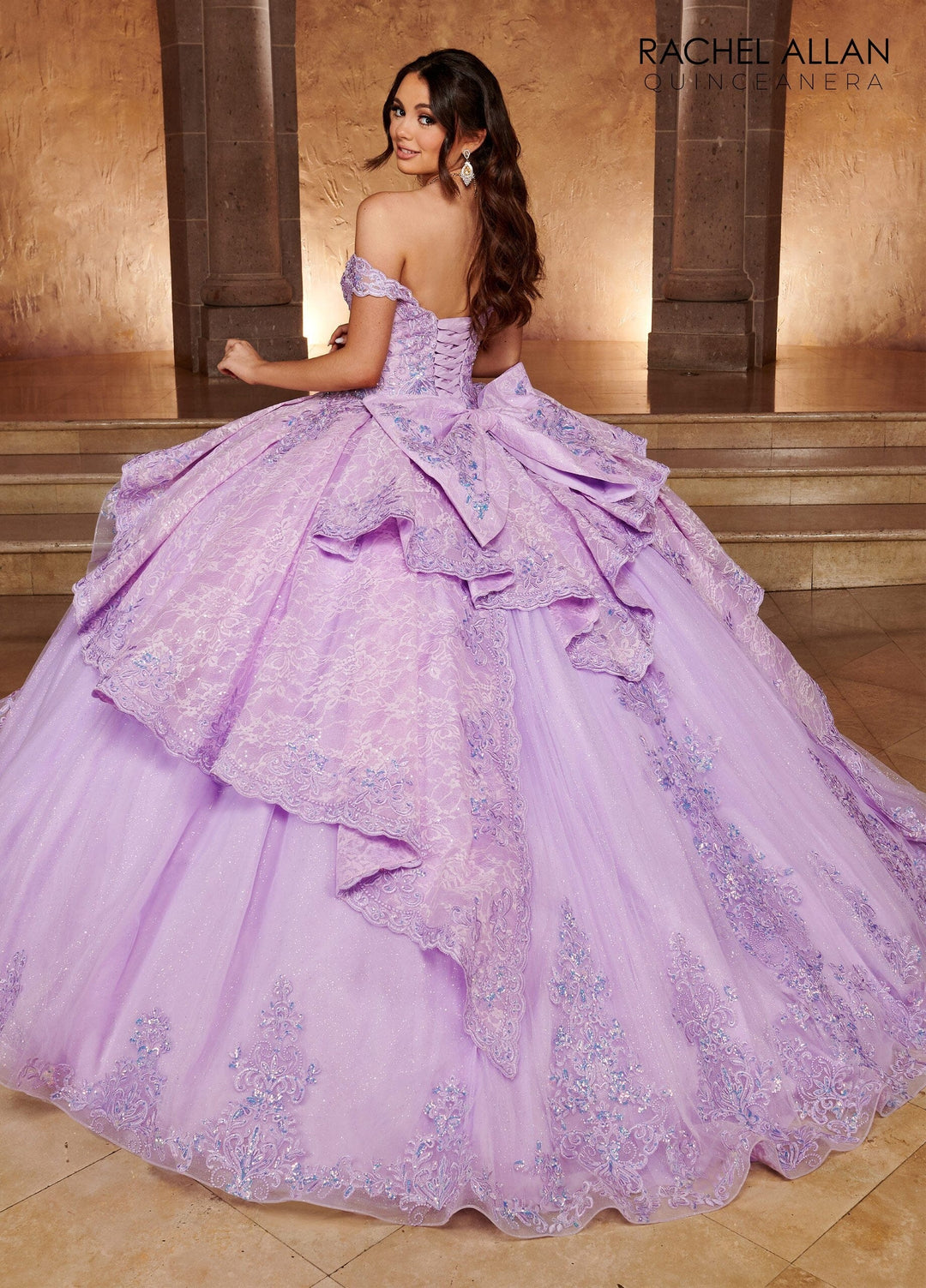 Sweetheart Layered Quinceanera Dress by Rachel Allan RQ3105