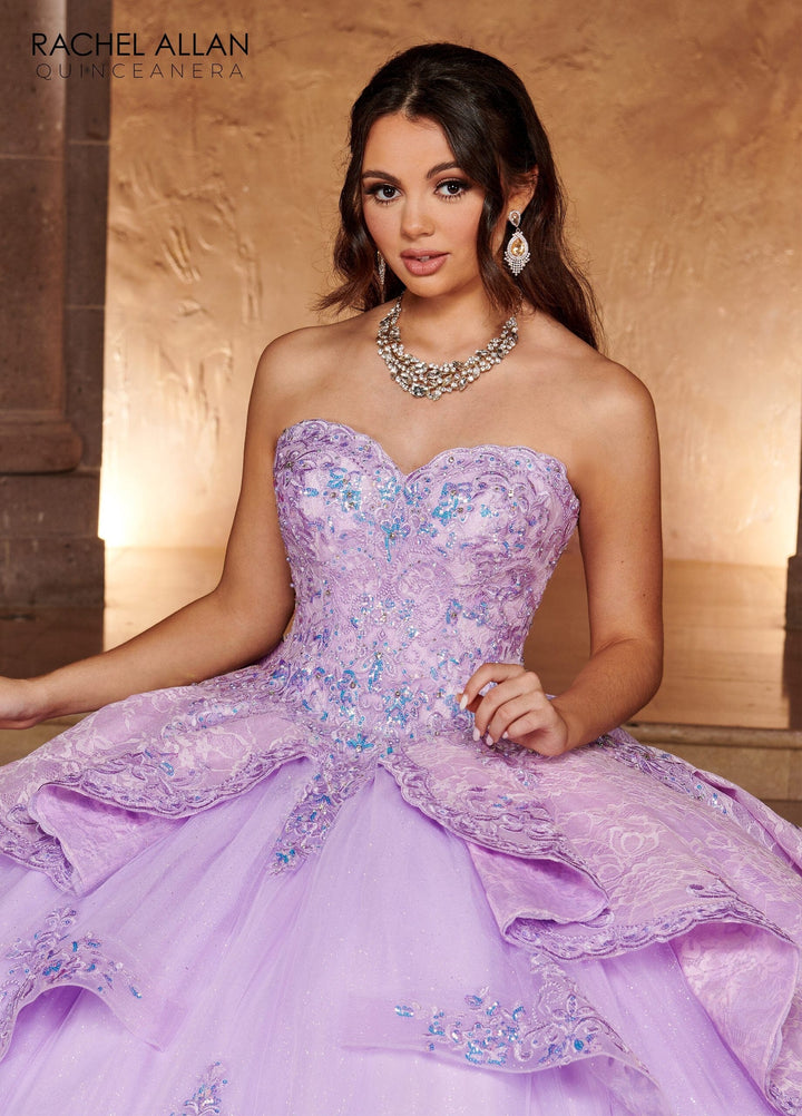 Sweetheart Layered Quinceanera Dress by Rachel Allan RQ3105