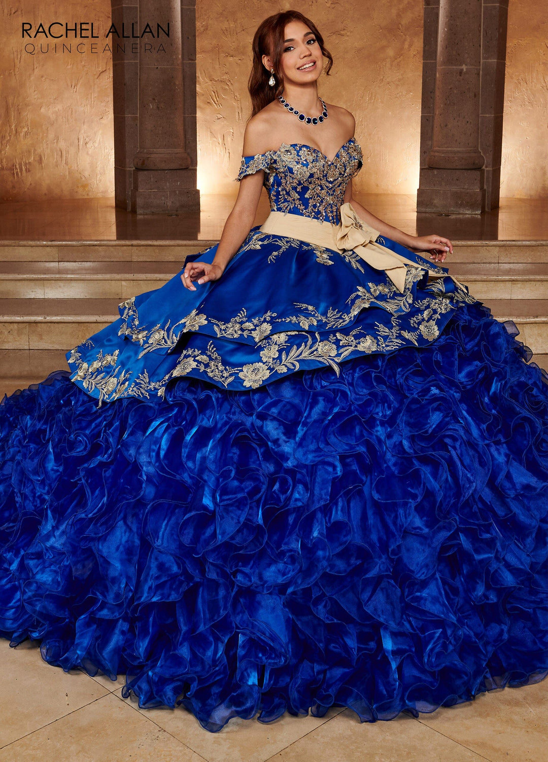 Sweetheart Ruffled Quinceanera Dress by Rachel Allan RQ3104