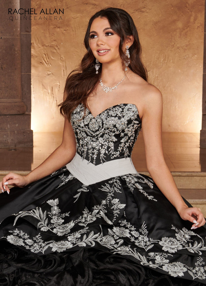 Sweetheart Ruffled Quinceanera Dress by Rachel Allan RQ3104