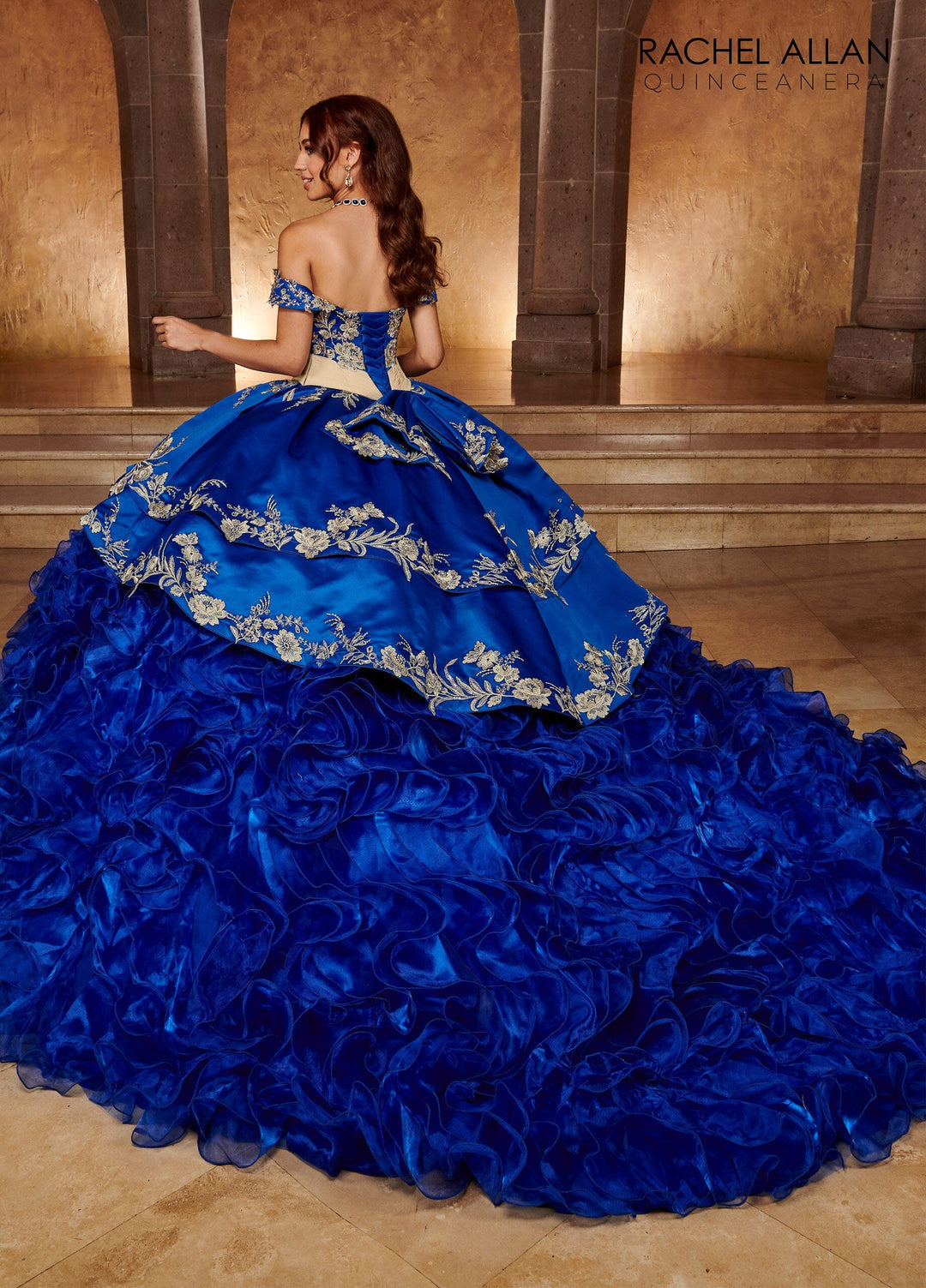 Sweetheart Ruffled Quinceanera Dress by Rachel Allan RQ3104