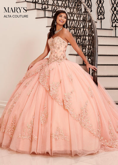 Gold Applique Quinceanera Dress by Alta Couture MQ3079  Quinceanera  dresses, Quinceanera dresses gold, Quinceanera dresses pink